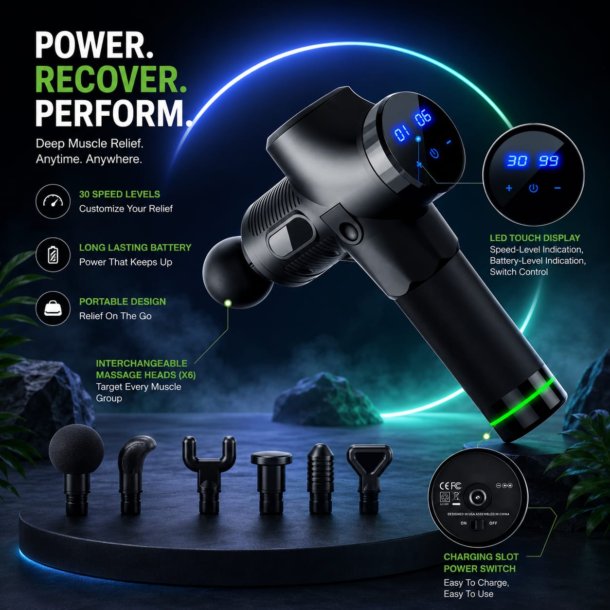 S3 Plus Professional Percussion Massage Gun